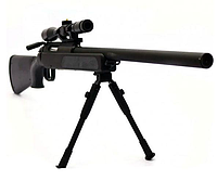 Снайперская детская винтовка с оптическим прицелом CYMA металлическая