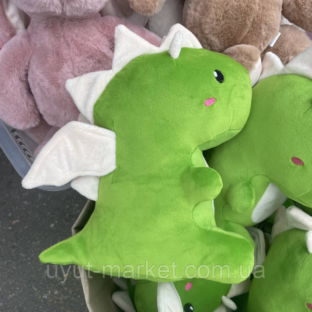 М'яка іграшка дракон Себастьян 25 см, салатовий Дракон РІК ДРАКОНУ 2024