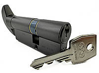 Цилиндр AGB 600 ключ/тумблер (Италия) Черный, 64 мм 27х37Т
