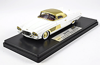 Коллекционная модель авто 1/43 Cadillac Series 62 Elegant Special by Motto 1955 White|Gold Brausi Limited