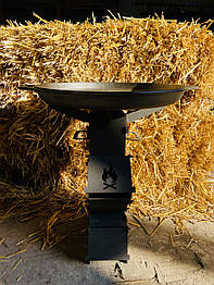 Турбо піч для приготування їжі "Козачка М" (ракетна піч на дровах) З ЖАРОМІЦНИМ ПОКРИТТЯМ