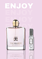 Женские цветочные фруктовые мини духи Trussardi Delicate Rose 15 мл, аналог аромата Трусарди Деликат Роуз