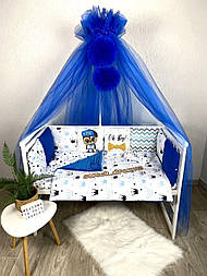 Дитячий спальний комплект в ліжечко Змінні комплекти в ліжечко Бортики-подушечки Коса для дитячого ліжечка Кокон для немовляти