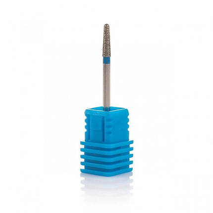 Фреза алмазна Nail Drill Конус напівсферичний кінець 855 025B 2.5 мм синя, фото 1