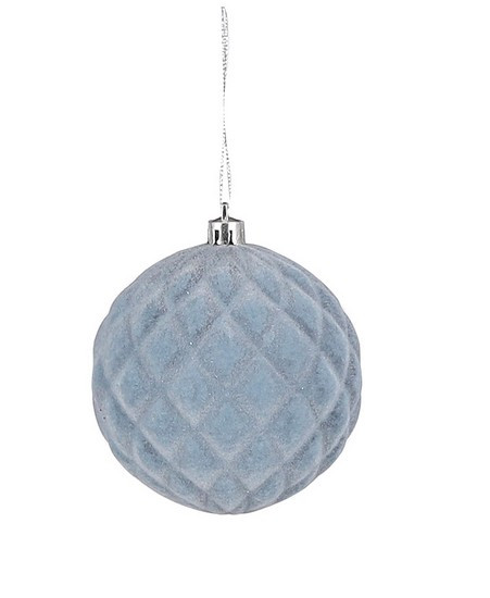 Ялинкова новорічна кулька 8 см House of Seasons срібна