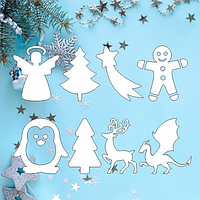 Новорічна наклейка у подарунок (Одін подарунок наклейка в одному замовленні на будь-яку суму)