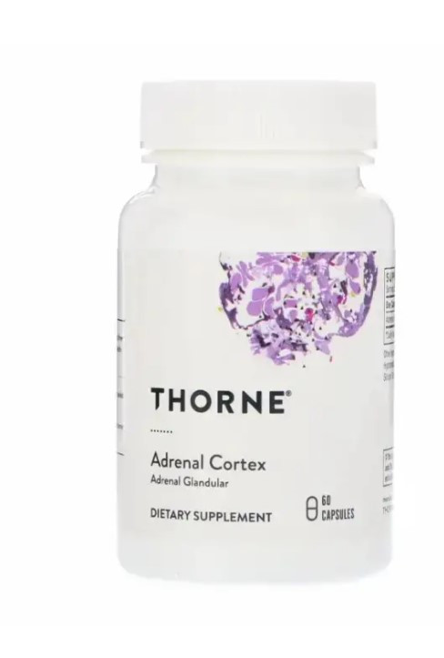 Адренал, підтримка наднирників, Adrenal Cortex, Thorne Research, 50мг 60 капсул