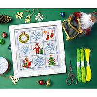 Набір для вишивання хрестом ТМ "Повітруля" Щасливого Різдва! П8 013