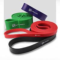 Резиновые петли для фитнеса UPowex Power Bands 4 шт 7-56 кг Разноцветные (RI0241)