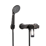 Змішувач для душу настінний MONE Deluxe KINGDOM 9381381GR Gun Gray, фото 4