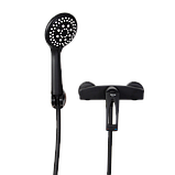 Змішувач для душу настінний MONE Deluxe KINGDOM 9381381B Black, фото 3