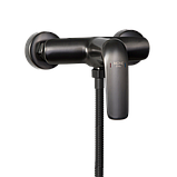 Змішувач для душу настінний MONE Deluxe HILARY 9389389GR Gun Gray, фото 2