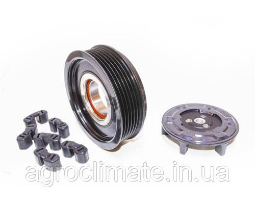 Муфта компрессора кондиционера DENSO 6SEL14 6PK, 130 мм. 35x52x20мм. (В ...