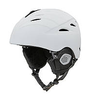 Шлем горнолыжный с механизмом регулировки MOON MS-6295 р-р 53-55 Белый (AN0299)