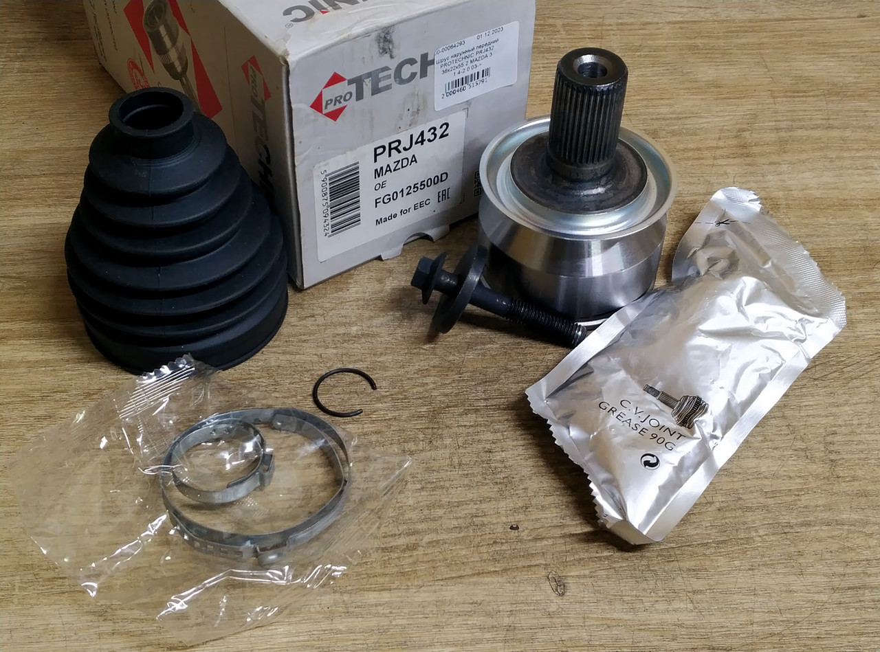 Шрус зовнішній передній PROTECHNIC PRJ432 36x22x55.2 MAZDA 3 1.4-2.0 03 ->