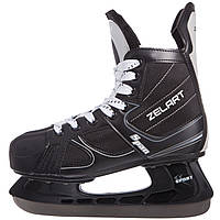 Коньки хоккейные planeta-sport PVC Z-0887 37 Черный-белый