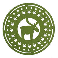 Декоративна підставка під ялинку з оленем 35 см