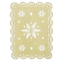 Декоративна підставка під ялинку зі сніжинками 45*30 см