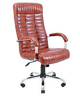 Кресло руководителя с высокой спинкой Прованс Хром М1 Provense Richman, директорское кресло