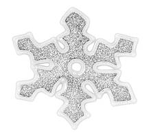 Наклейка новорічна для вікон Сніжинки діам. 10 см House of Seasons колір сірий