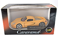 Коллекционная модель авто 1/43 Porsche Carrera GT Yellow 2003 Cararama