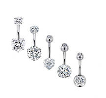 Набір з 5 пірсингів у пуп