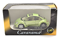 Колекційна модель авто 1/43 VW New Beetle 2003 Green Cararama