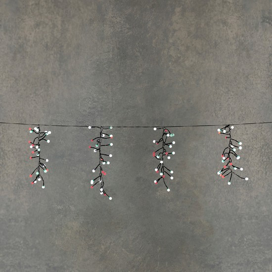 Новорічна гірлянда Кольорова бахрома Luca 9,2 м мультикольоровий