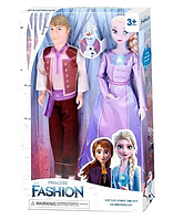 Набор кукол "Холодное Сердце" YF 1138 К Эльза и Кристофф,фигурка снеговика для детей от 3-х лет.