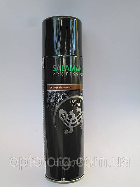 Аерозоль фарба скотч "Leather Fresh" Salamander PROFESSIONAL для гладкої шкіри