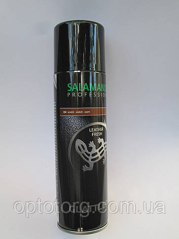 Аерозоль фарба скотч "Leather Fresh" Salamander PROFESSIONAL для гладкої шкіри, фото 1
