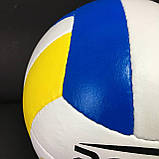 М'яч волейбольний жовто-синій ronex, Волейбольні м'ячі для тренувань, Волейбольний м'ячик Розмір 5 (RXV-3Y), фото 7