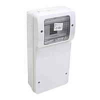 Щиток комбінований пластиковий ABS, IP54, 180х360х115мм, 6 модулів, поверхня монтажу пряма