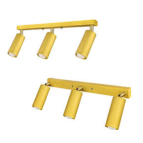 Світильник MSK Electric Tube спот із поворотними механізмами MR 1105-3 GD, фото 1