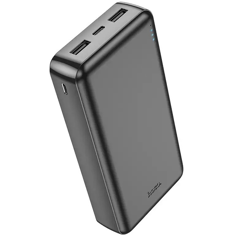 Повербанк 20000mAh HOCO J100A |2USB/Type-C Чорний