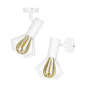 Світильник лофт MSK Electric Diadem настінно-стельовий NL 22151-1W білий, фото 1