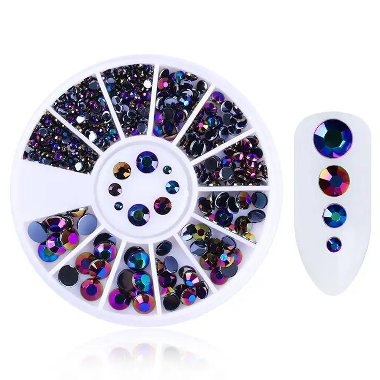 Камені карусель Global Fashion мікс розмірів, фіолетовий хамелеон