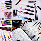 Набір для малювання 143 предметів, в дерев'яній валізі / Дитячий набір для творчості / Набір юного художника, фото 7