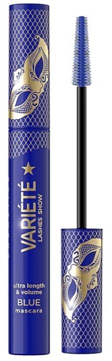 Туш для вій синя Variete Lashes Show Ultra-Length & Volume Mascara Eveline Cosmetics