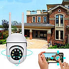 Вулична поворотна камера відеоспостереження NJ PRO IP360 / Бездротова WIFI камера з датчиком руху, фото 8