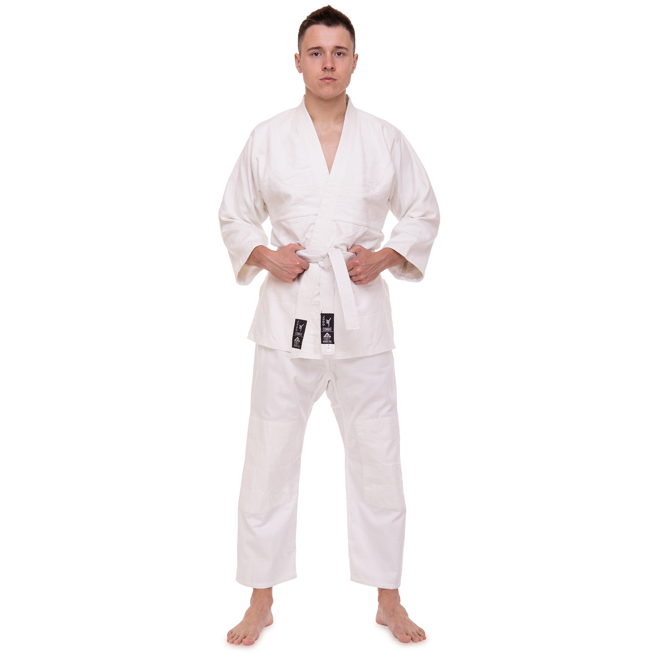 Кімоно для дзюдо біле 450 г/м2 MATSA MA-0013 (зріст від 110 до 200 см)