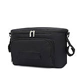 Сумка-органайзер для коляски/для мами з кріпленням на ручку коляски Vironicr чорна (GS-120219), фото 9