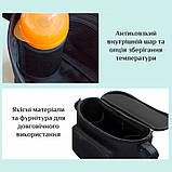 Сумка-органайзер для коляски/для мами з кріпленням на ручку коляски Vironicr чорна (GS-120219), фото 7