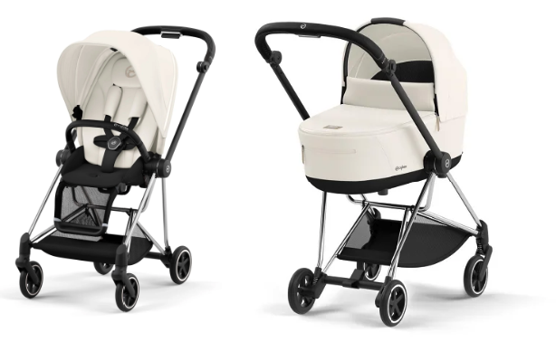Cybex Mios 4.0 коляска 2 в 1 Off White шасі Chrome Black