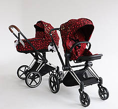 Cybex Priam 4.0 коляска 2 в 1 by Alec Voelkel Rockstar шасі Chrome Black