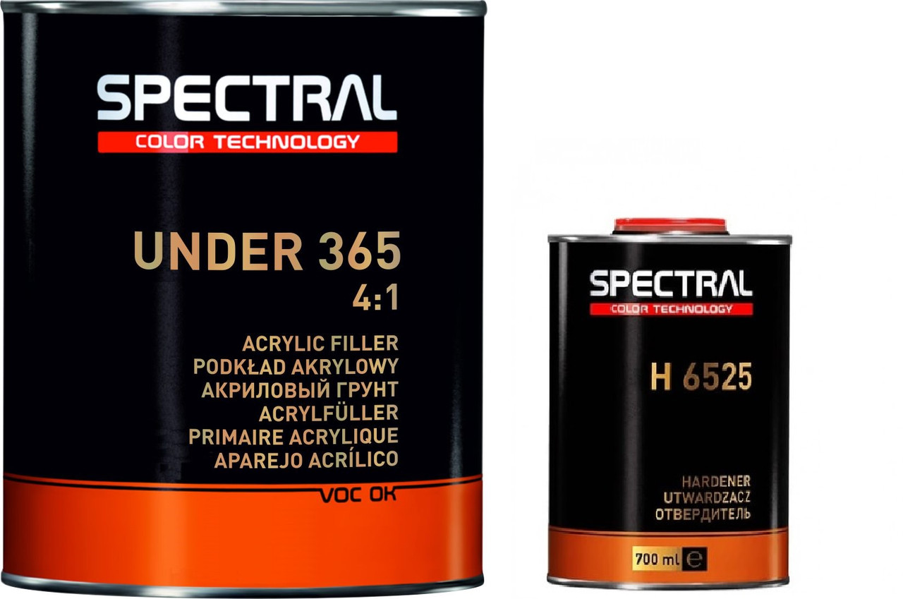 Автомобільний акриловий ґрунт Spectral 4:1 2,8л+0,7л комплект 365 білий, фото 1