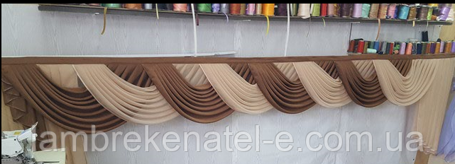 Ламбрекен у зал на карниз 4 метри, фото 1