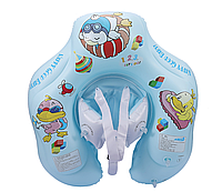 Круг для обучения плаванию Baby swim ring для детей от 1 до 4-х лет, голубой