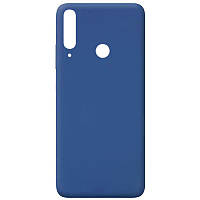Чехол Silicone Cover Full without Logo (A) для Huawei Y6p Синій/Navy blue