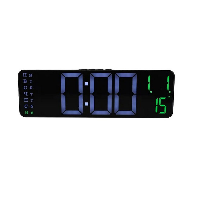 Годинник електронний настільний SM-601 8766 Black (SH020567)